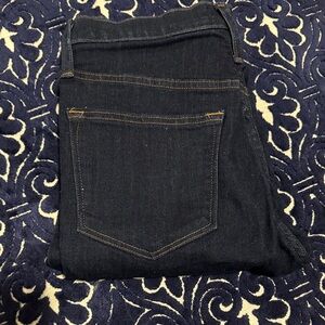 J. Crew High Rise Skinny Dark Blue Denim Jeans